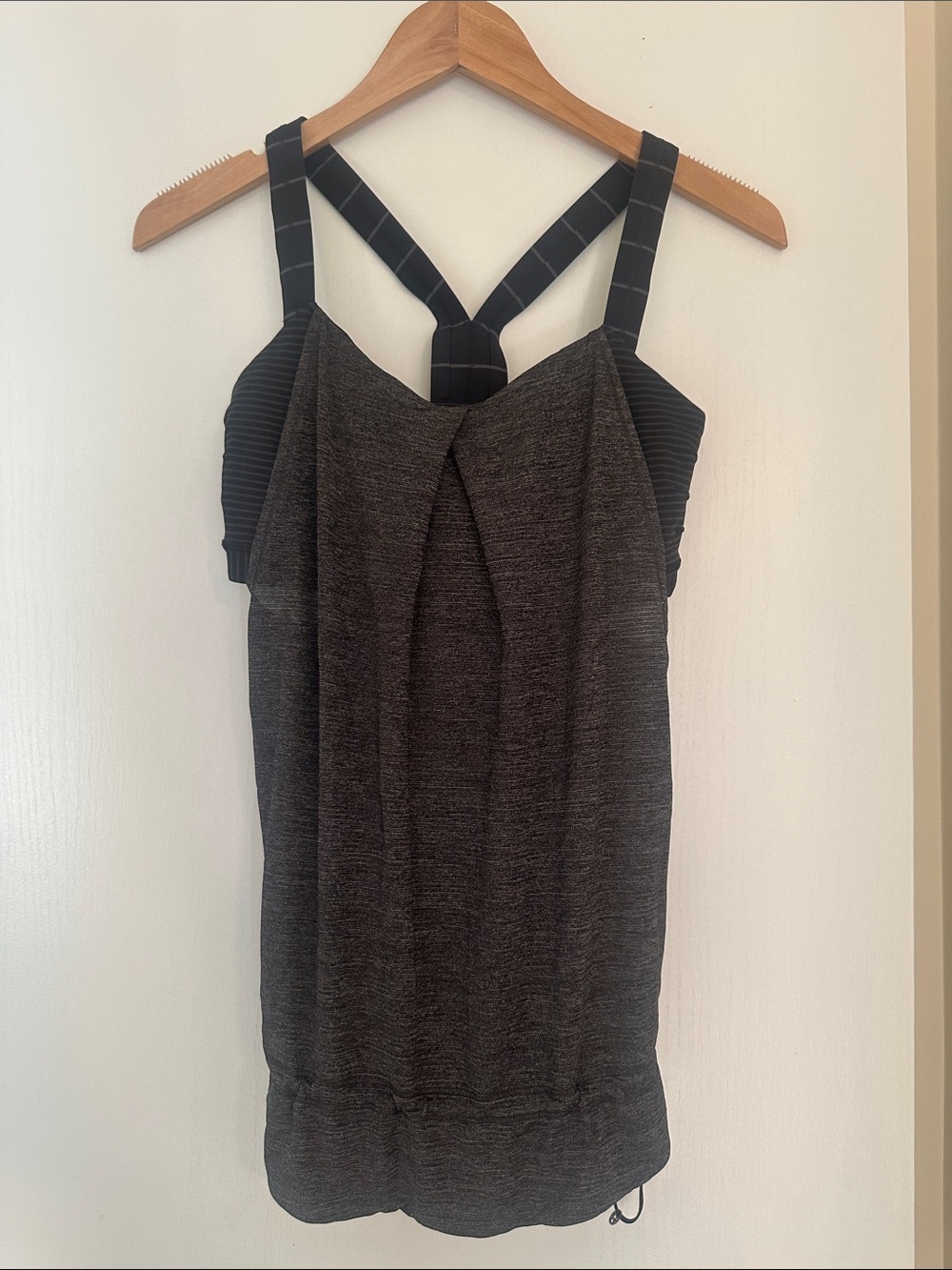 lululemon athletica Dark Charcoal Strappy Performance Tank